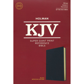 KJV Super Giant Print Reference Bible, Black