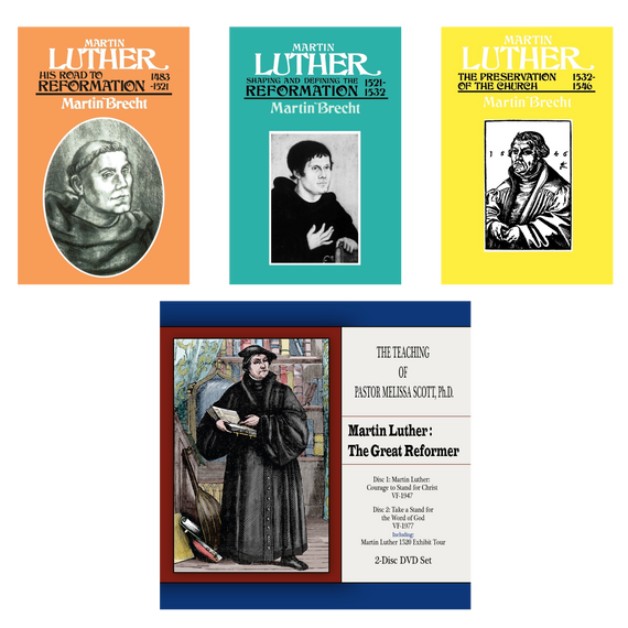 Martin Luther - 3 Volume Set by Martin Brecht plus Martin Luther: The Great Reformer 2 DVD Set