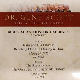 Dr. Gene Scott - August 2021 "Biblical and Historical Jesus" 2-DVD Commemorative  Set