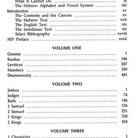 Interlinear NIV Hebrew-English Old Testament