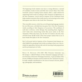 Lexical Aids for Students of New Testament Greek