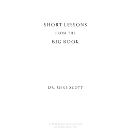 Short Lessons from the Big Book