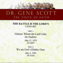 Dr. Gene Scott - August 2021 "The Battle is the Lord's" 2-DVD Commemorative Set