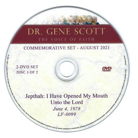 Dr. Gene Scott - August 2021 "Without Faith it is Impossible to Please God" 2-DVD Commemorative  Set