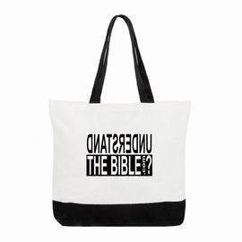 Understand the Bible Tote Bag, Cotton Canvas, 19"×15"