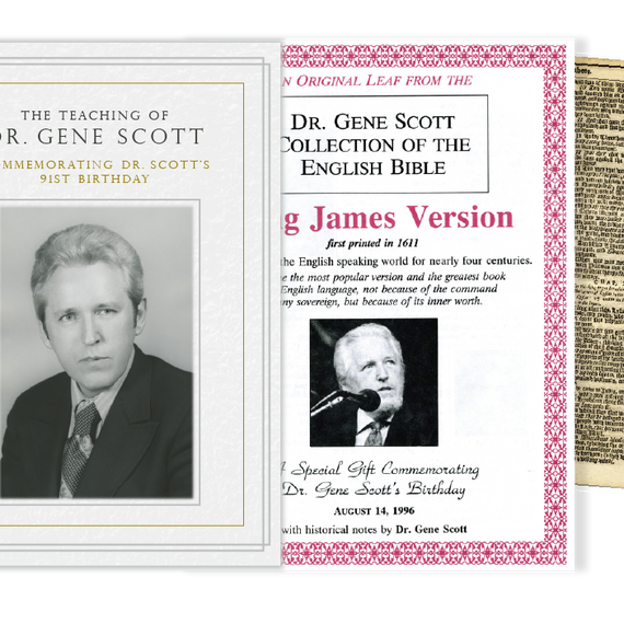 LIMITED EDITION Dr. Gene Scott 91st Birthday Commemorative Package